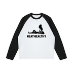 #EATHEALTHY Raglan Long-Sleeve T-Shirt