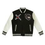 Two-Tone Fleeced Varsity Jacket